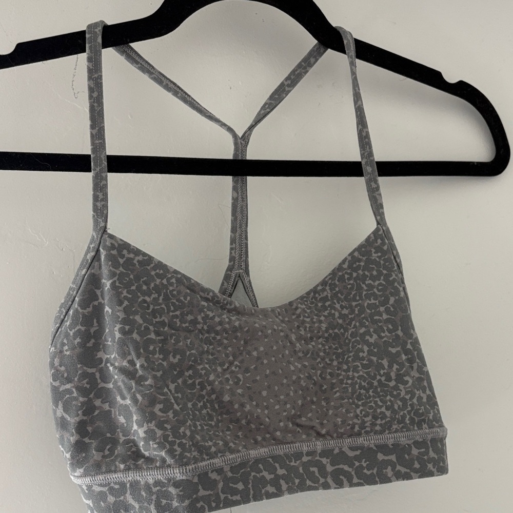 Lululemon Athletica Gray Patterned Sports Bra